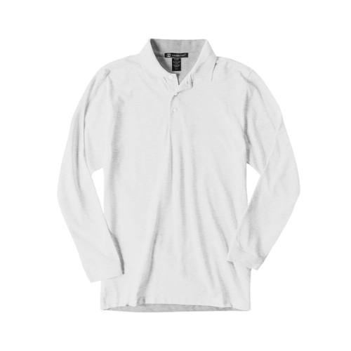 White Long Sleeve Golf Shirt