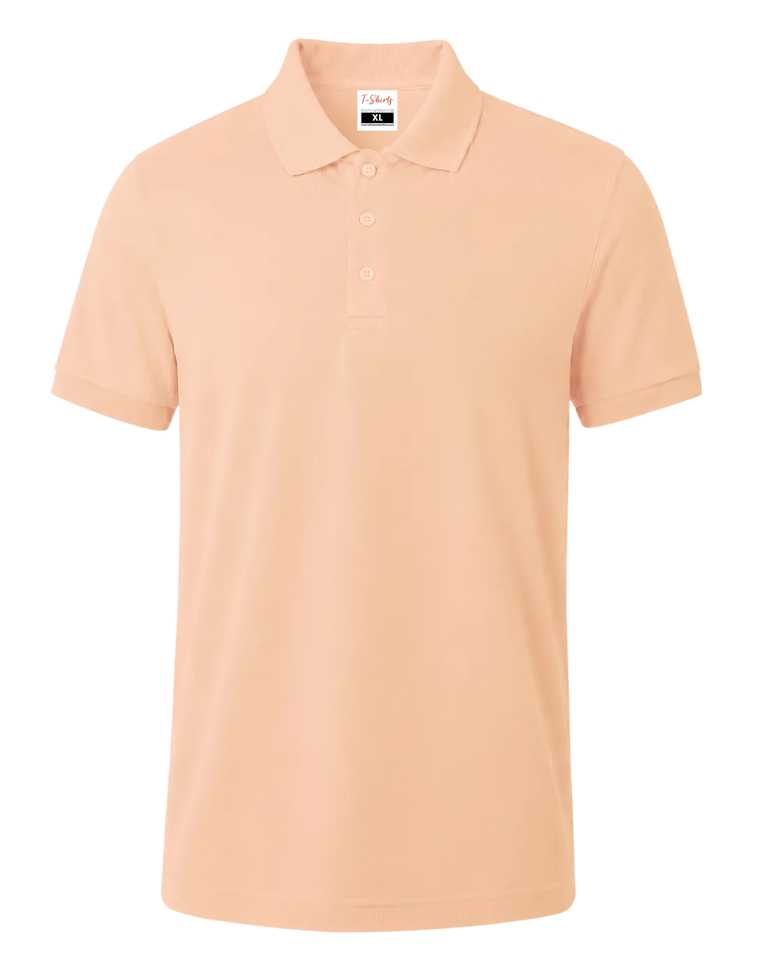 Peach Golf Shirts available from T-Shirts Durban